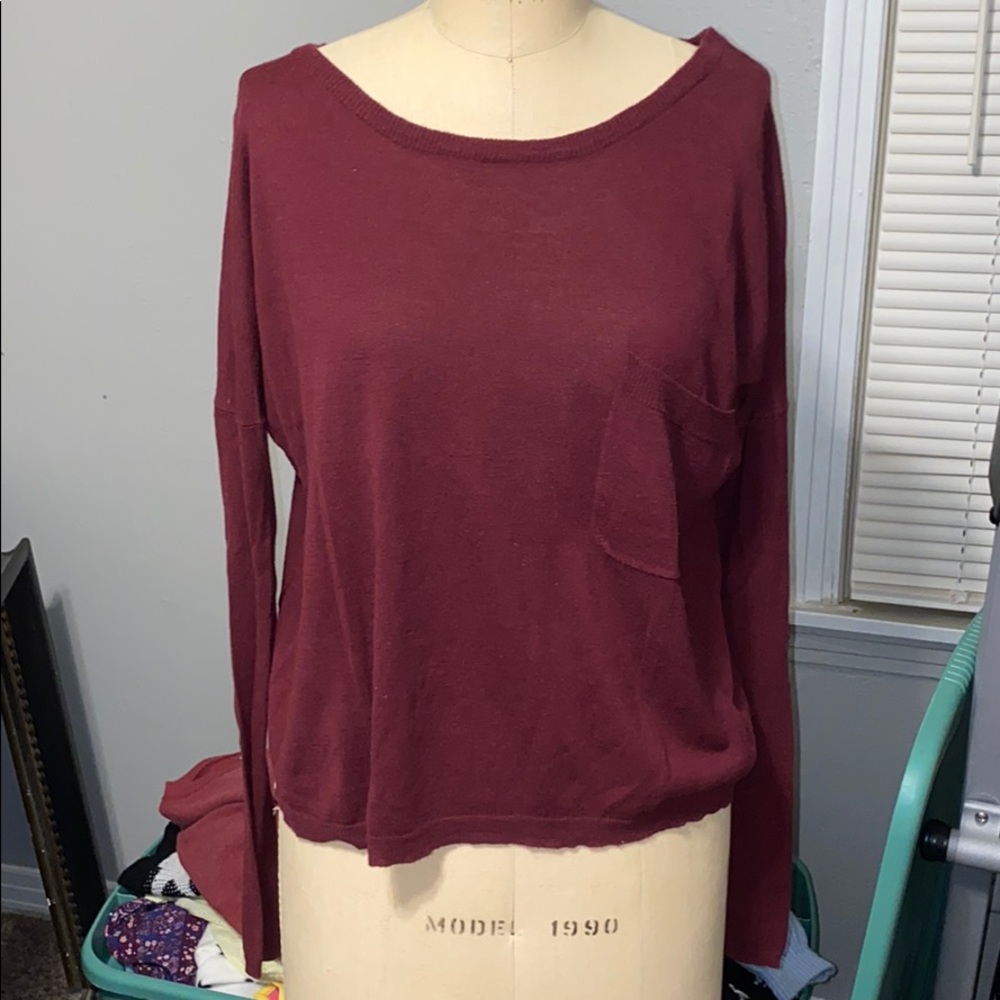 Pacsun maroon thin sweater, size S